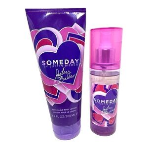NWT Someday by Justin Bieber Body Lotion & Spray Set – Rare Collector Duo